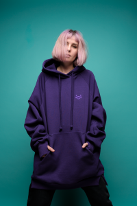 Bluza SUMO fioletowa / oversize hoodie 