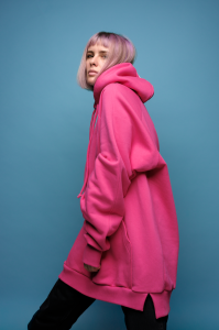 Bluza SUMO fuksja/ oversize hoodie  