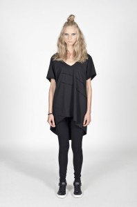 T-shirt tunika oversize czarna