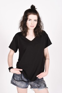 TSUYO T-shirt oversize czarny