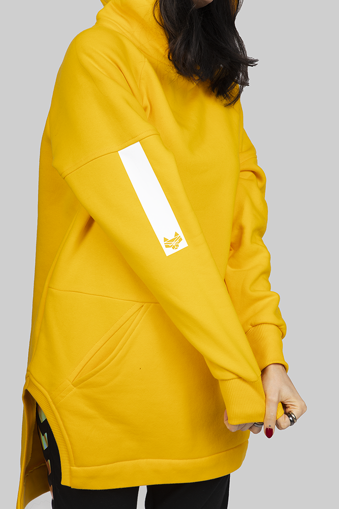 CUB_bluza_hoodie_long_długa_z_kapturem_żółta05