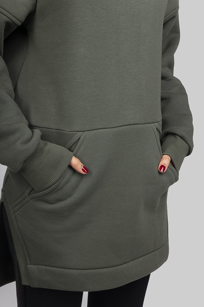 CUB_bluza_hoodie_long_długa_z_kapturem_oliwkowa05